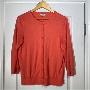 Coral 3/4 sleeve cardigan from loft outlet